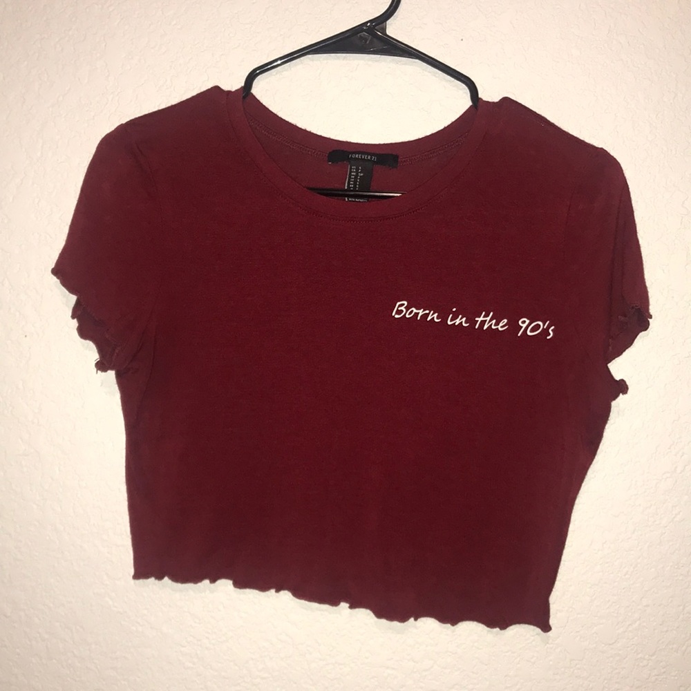 Born in the 90s Crop top